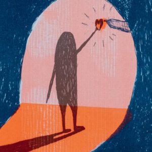 Light in the Dark. (Teal)