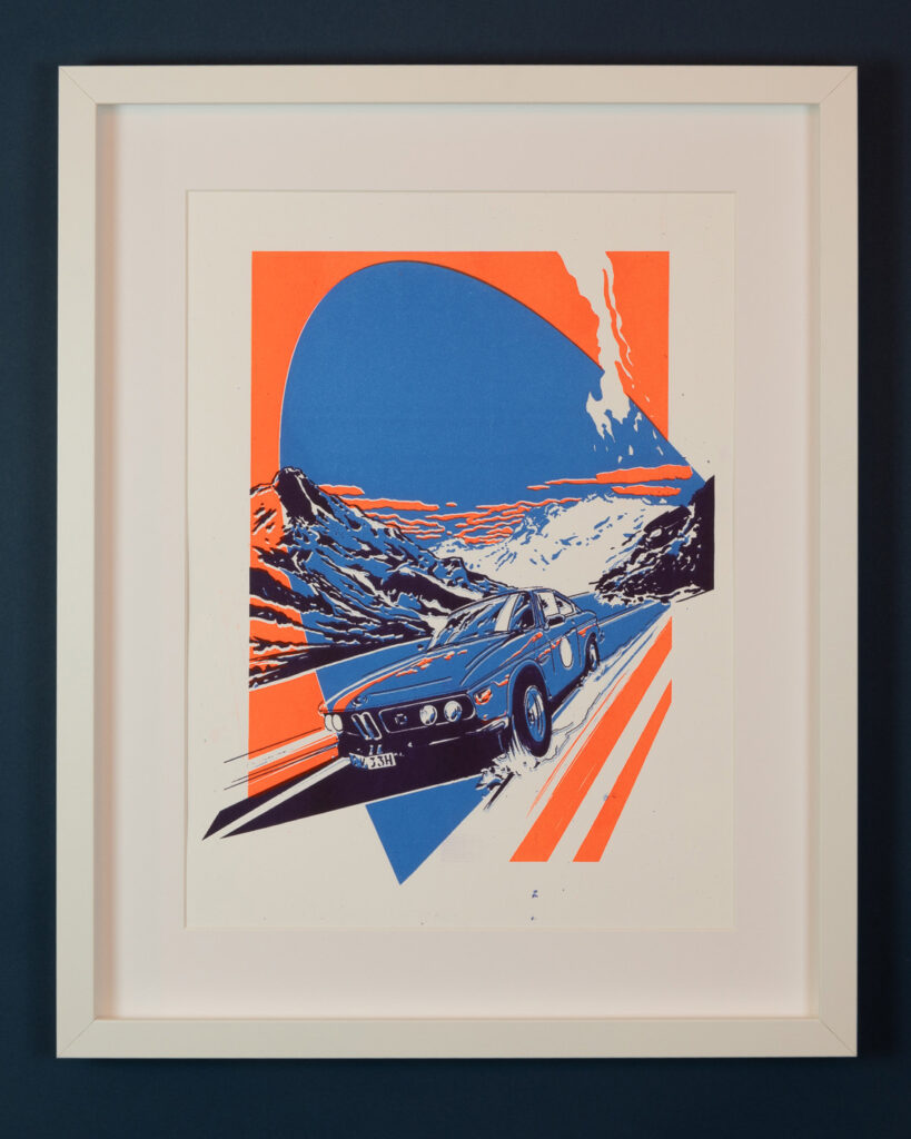 schlichter weißer Rahmen mit Antireflexglas